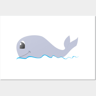 Happy Whale Posters and Art